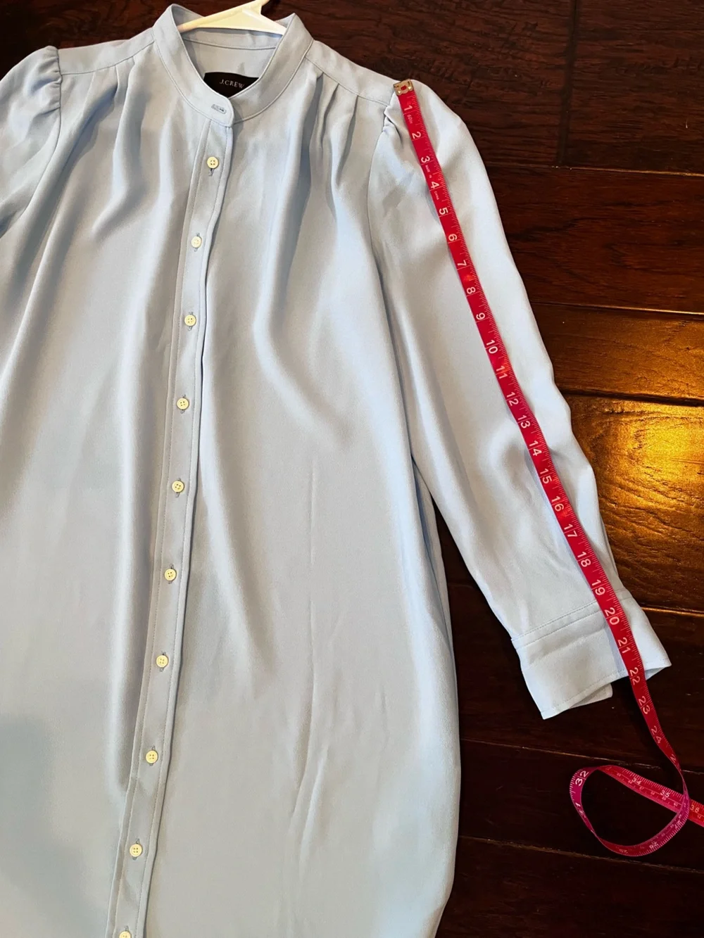 J. Crew Dress Light Blue Button-Front Shirt Dress; Size 6P